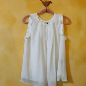 NWOT Ivory Max Studio flowy top